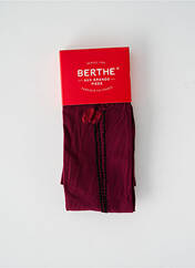 Collants rouge BERTHE AUX GRANDS PIEDS pour femme seconde vue