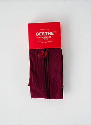 Collants rouge BERTHE AUX GRANDS PIEDS pour femme