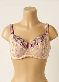 Soutien-gorge effet matière satinée haut soutien-gorge emboitant rose AUBADE femme