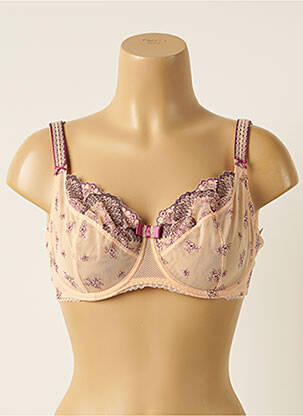 Soutien-gorge effet matière satinée haut soutien-gorge emboitant rose AUBADE femme