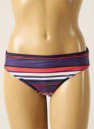 Bas de maillot de bain imprimé rayures culotte violet MARIE JO femme