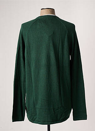 Pull col rond manches longues vert TOM TAILOR homme