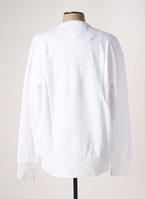 Sweat-shirt broderie manches longues blanc TOMMY HILFIGER homme