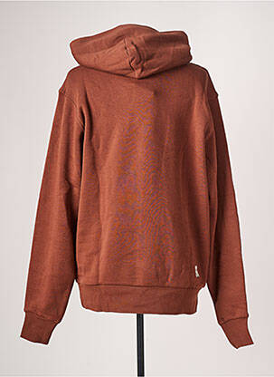 Sweat-shirt à capuche broderie manches longues marron CHAMPION homme