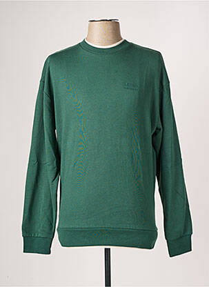 Sweat-shirt sérigraphie floquée manches longues vert TOM TAILOR homme