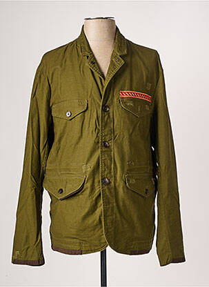 Veste casual coupe droite vert SCOTCH & SODA homme