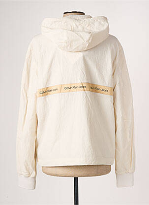 Veste casual coupe droite beige CALVIN KLEIN homme
