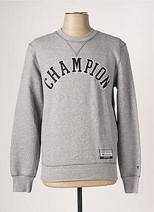 Sweat-shirt manches longues manches longues gris CHAMPION homme