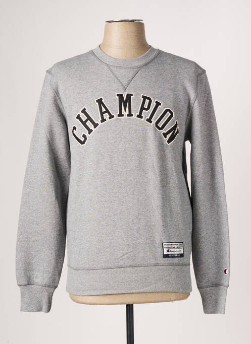 Sweat-shirt gris CHAMPION pour homme