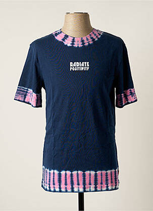 T-shirt coupe droite manches courtes bleu SCOTCH & SODA homme