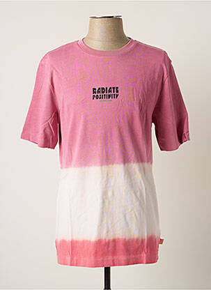 T-shirt coupe droite manches courtes rose SCOTCH & SODA homme
