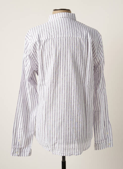 Chemise manches longues blanc TOM TAILOR pour homme