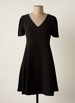 Robe mi-longue coupe fluide manches courtes noir XT STUDIO femme