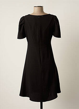 Robe mi-longue coupe fluide manches courtes noir XT STUDIO femme