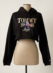 Sweat-shirt à capuche noir TOMMY HILFIGER pour femme seconde vue