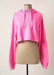 Sweat-shirt à capuche rose CALVIN KLEIN pour femme seconde vue