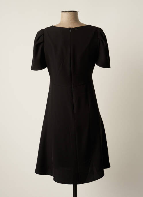 Robe mi-longue coupe fluide manches courtes noir XT STUDIO femme