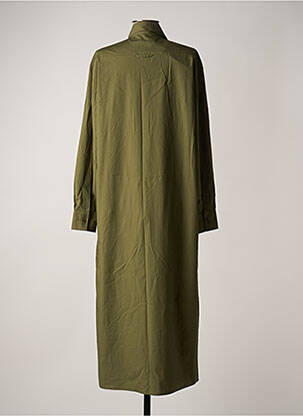 Robe longue manches longues manches longues vert CHICOSOLEIL femme