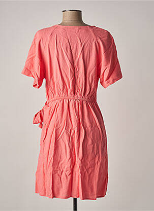 Robe mi-longue manches courtes manches courtes rose VERO MODA femme