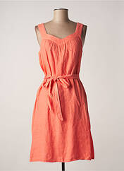 Robe mi-longue orange SIGNE NATURE pour femme seconde vue