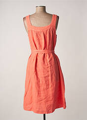 Robe mi-longue orange SIGNE NATURE pour femme seconde vue