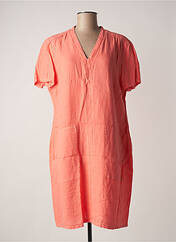 Robe mi-longue orange SIGNE NATURE pour femme seconde vue