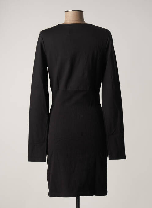 Robe mi-longue manches longues manches longues noir CALVIN KLEIN femme