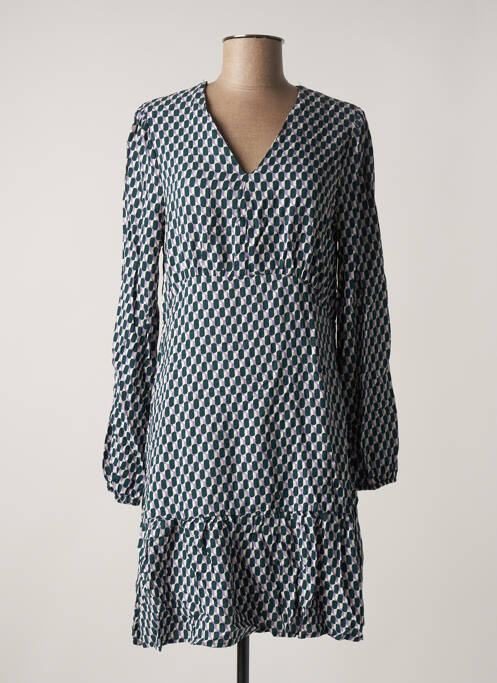 Robe mi-longue manches longues manches longues vert B.YOUNG femme