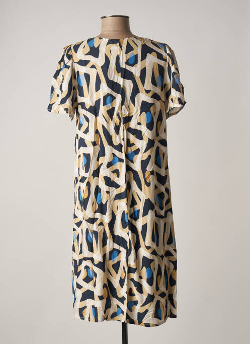 Robe mi-longue beige SIGNE NATURE pour femme