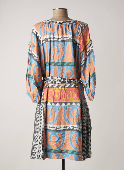 Robe mi-longue orange BSB pour femme