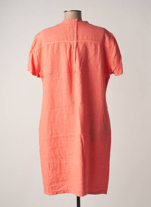Robe mi-longue orange SIGNE NATURE pour femme