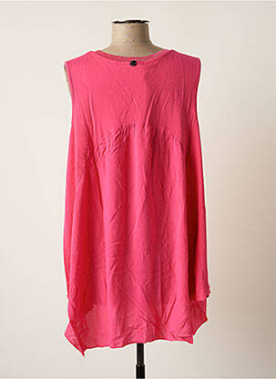 Top tissage jersey sans manche rose BSB femme