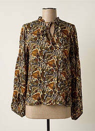 Blouse imprimé fantaisie manches longues vert FREEMAN T.PORTER femme