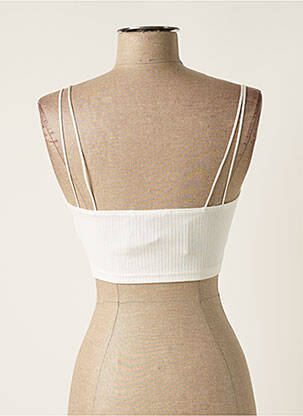 T-shirt coupe cintrée fines bretelles beige TOMMY HILFIGER femme