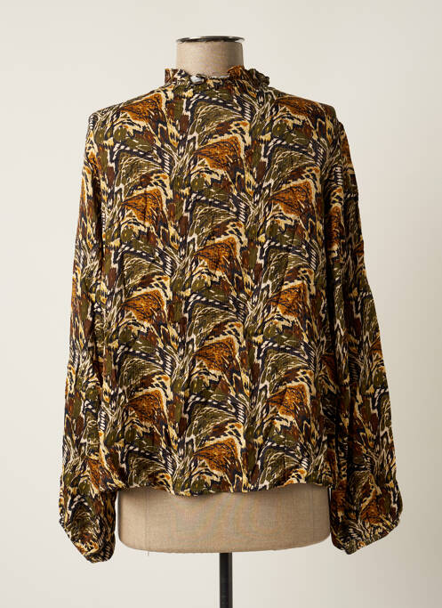 Blouse imprimé fantaisie manches longues vert FREEMAN T.PORTER femme
