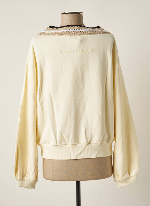 Sweat-shirt beige BSB pour femme