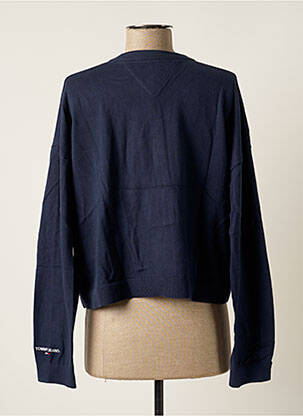 Gilet manches longues resserrée sur le bas bleu TOMMY HILFIGER femme
