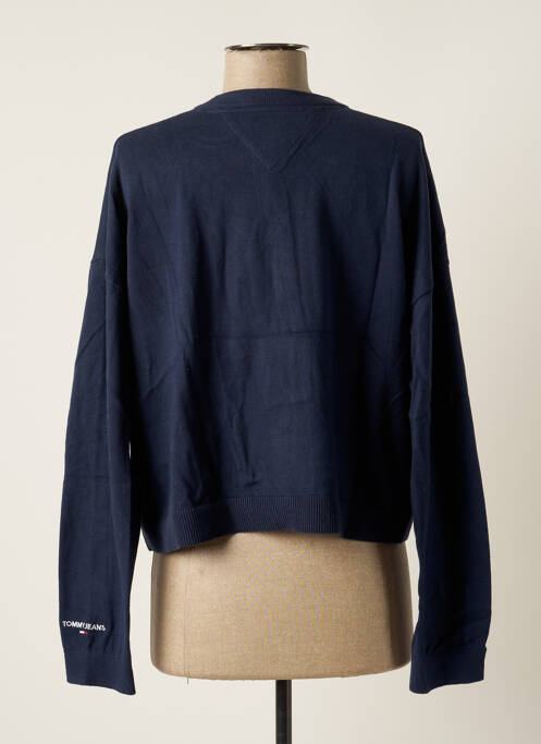 Gilet manches longues resserrée sur le bas bleu TOMMY HILFIGER femme