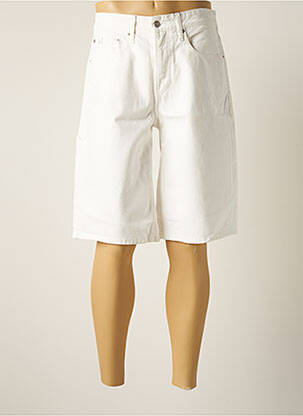 Bermuda multipoches taille haute blanc CALVIN KLEIN homme