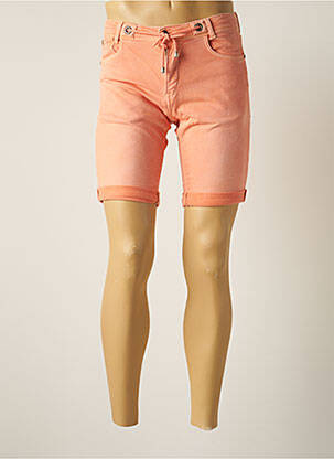 Bermuda multipoches taille normale orange LE TEMPS DES CERISES homme