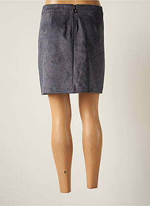 Jupe courte fermeture zippée au dos gris VERO MODA femme