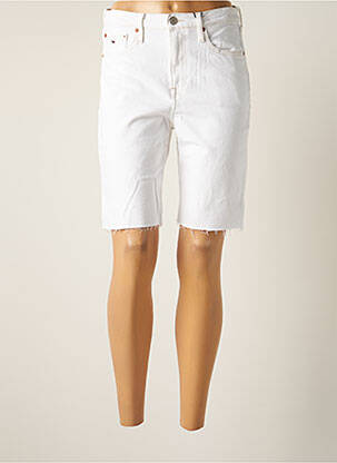 Bermuda taille haute taille haute blanc TOMMY HILFIGER femme