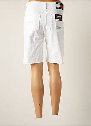 Bermuda taille haute taille haute blanc TOMMY HILFIGER femme
