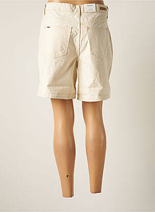 Bermuda taille haute taille haute beige B.YOUNG femme
