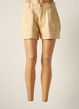 Short fermeture zippée sous rabat boutonné taille normale beige TOMMY HILFIGER femme