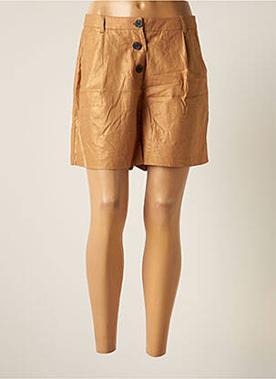 Short taille à pinces taille haute marron VERO MODA femme