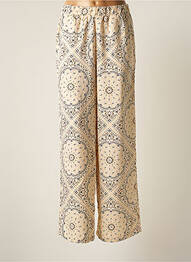 Pantalon large coupe fluide taille haute rose VERO MODA femme