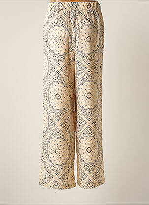 Pantalon large coupe fluide taille haute rose VERO MODA femme