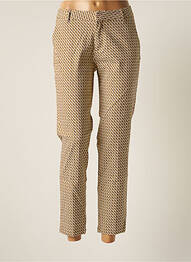 Pantalon 7/8 stretch taille normale beige REIKO femme