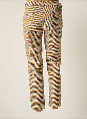 Pantalon 7/8 stretch taille normale beige REIKO femme